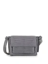 Nancy Gonzalez Crocodile Leather Shoulder Bag In Grey