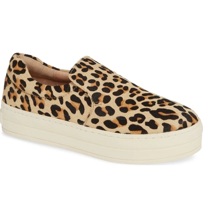 Jslides Harry Slip-on Sneaker In Leopard Calf Hair