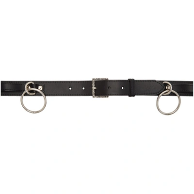 Christian Dada Black Sid Ring Belt