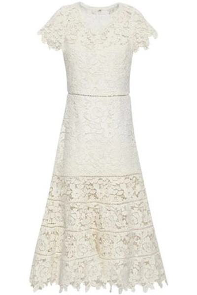 Joie Woman Celedonia Lace Midi Dress Off-white
