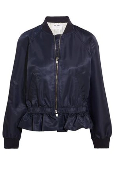 Frame Woman Shell Bomber Jacket Navy