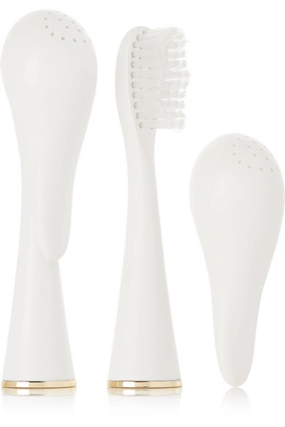 Apa Beauty Clean Replacement Brush Heads - Soft Bristle In White