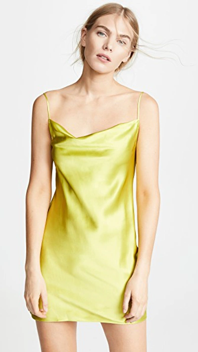 Fleur Du Mal Cowl Neck Mini Slip In Citrine