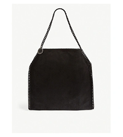 Stella Mccartney Falabella Babybella Faux Leather Tote In Black/black