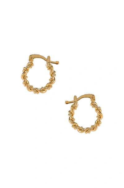 The M Jewelers Ny Mini Capri Hoops In Gold