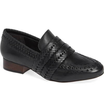 Matisse Edith Woven Loafer In Black