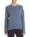 Theory Karenia Cashmere Sweater In Metal Blue