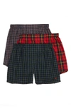 Polo Ralph Lauren 3-pack Woven Boxers In Blue Plaid Multi