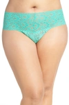 Hanky Panky 'retro' Thong In Agave Green