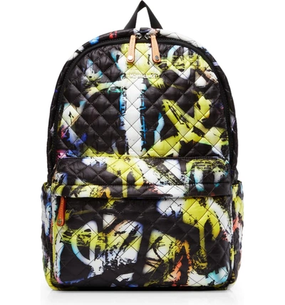 Mz Wallace Metro Backpack In Graffiti Print