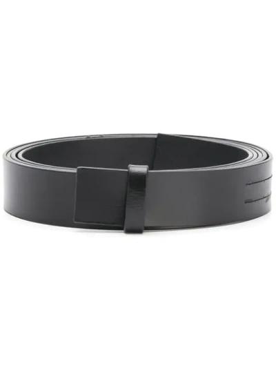Ann Demeulemeester Knotted Belt In Black