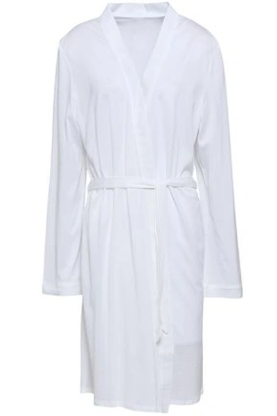 Bodas Woman Cotton-jersey Robe White