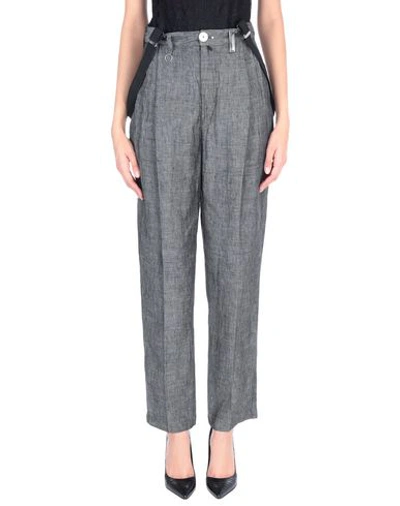 High Casual Pants In Lead
