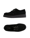 Underground Laced Shoes In Black