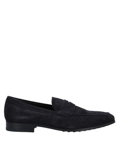 Tod's Loafers In Dark Blue
