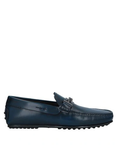 Tod's Loafers In Dark Blue