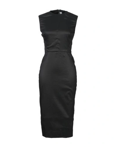 Victoria Beckham Midi Dress In Black