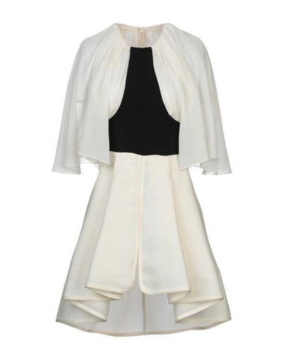 Giambattista Valli Short Dress In Ivory