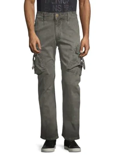 Robin's Jean Washed Moto Jeans In Oil Charcoal