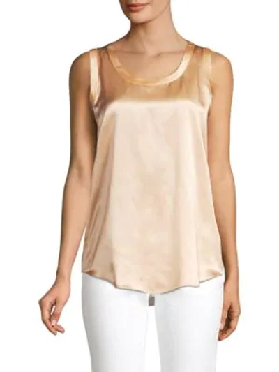 Lafayette 148 Reversible Perla Tank In Beach Wood