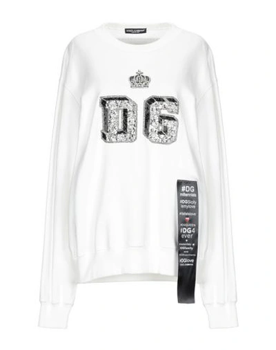 Dolce & Gabbana Sweatshirts In White