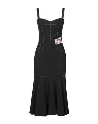 Dolce & Gabbana Midi Dress In Black