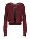Pierre Balmain Cardigan In Maroon