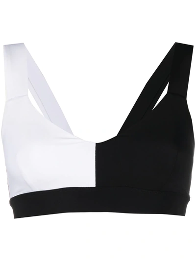 Vaara Elsa Stretch-jersey Sports Bra In Black/white