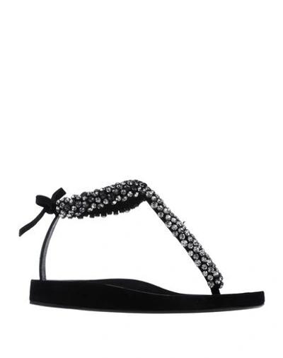 Isabel Marant Toe Strap Sandals In Black