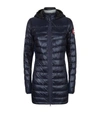 Canada Goose Hybridge Lite Hooded Packable Down Coat In Admiral Blue/ Black