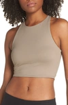 Alo Yoga Movement Sports Bra In Gravel