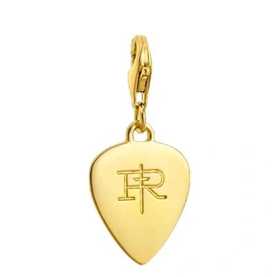 True Rocks 18ct Gold Plated Plectrum Charm