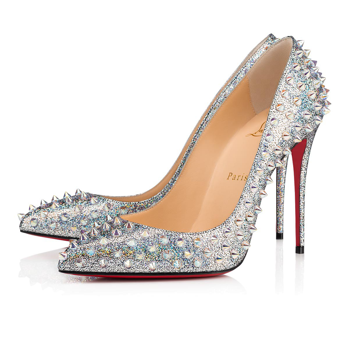 christian louboutin clear heels