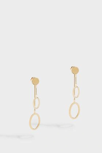 Isabel Marant Circular Drop Earrings In Y Gold