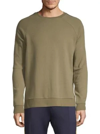 Sovereign Code Raglan-sleeve Sweater In Olive