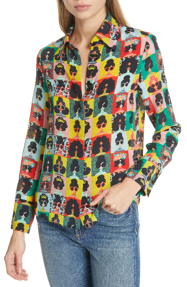 alice and olivia eye shirt
