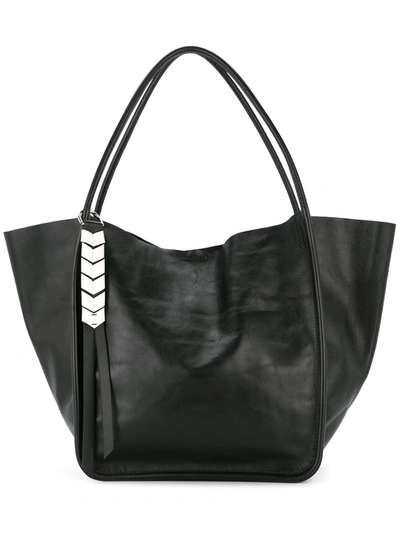 Proenza Schouler Large Smooth Leather Tote Bag In Black