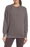 Alo Yoga Soho Pullover In Raisin Heather