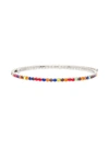 Miu Miu Multicoloured Crystal Choker In Silver