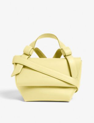 pale yellow handbag