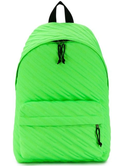 Balenciaga Explorer Quilted Backpack In Green