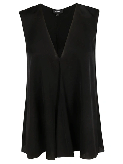 Theory V-neck Top In Black