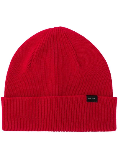 Paul Smith Classic Beanie In Red
