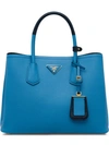 Prada Double Tote - Blue