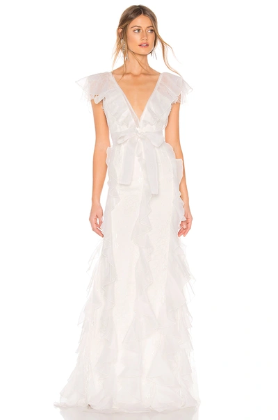 Alice Mccall My Baby Love Gown In Porcelain