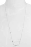 Kendra Scott Kim Adjustable Necklace In Silver