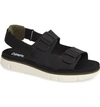 Camper Oruga Sandal In Black Leather