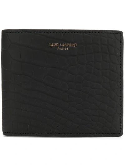 Saint Laurent East/west Wallet In Black