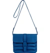 Senreve Pebbled Leather Crossbody Bag - Blue In Marine