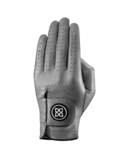 G/fore Left-hand Leather Golf Glove In Grey